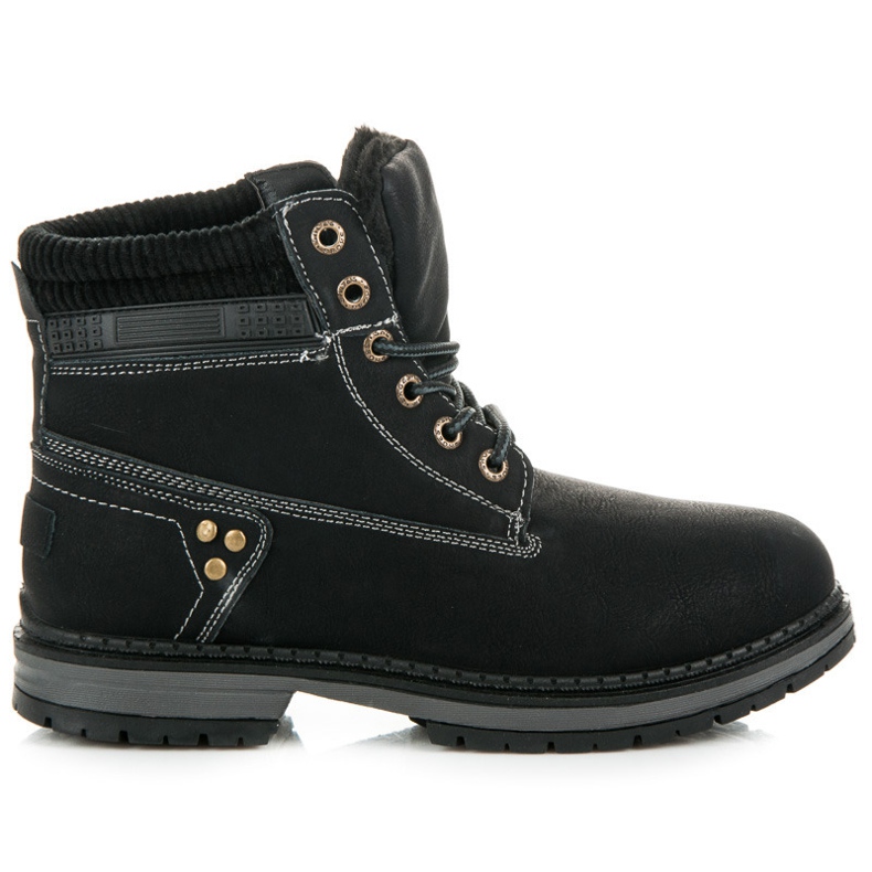 Botas con cordones negro Botas con cordones negro