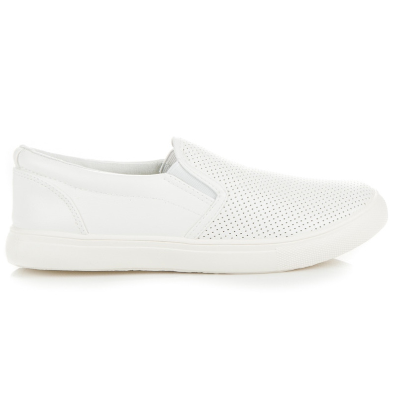 Slipons calados blanco