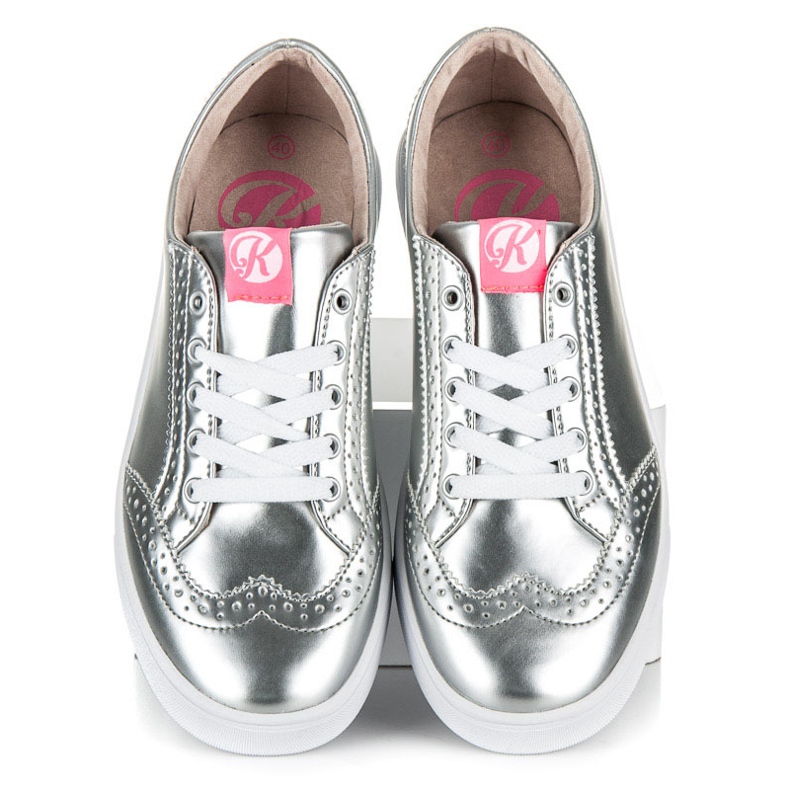 Zapatillas Kylie plateadas gris