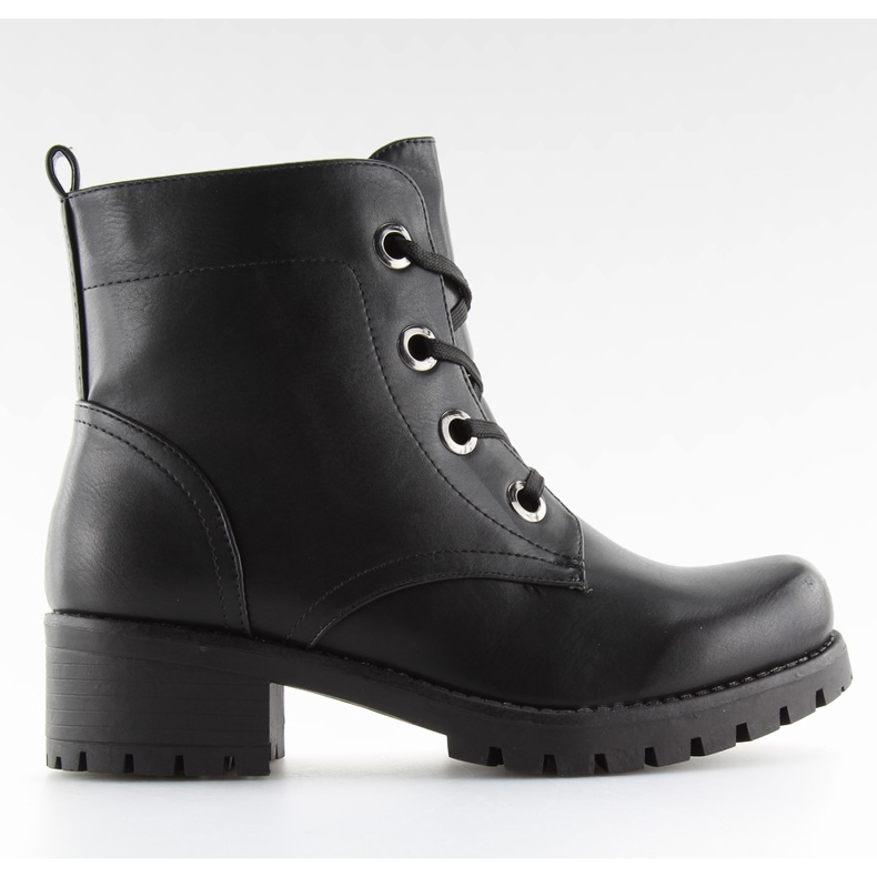 Botas negras con cordones HQ891 negro