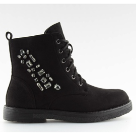 Botas negras con cordones HQ901 negro