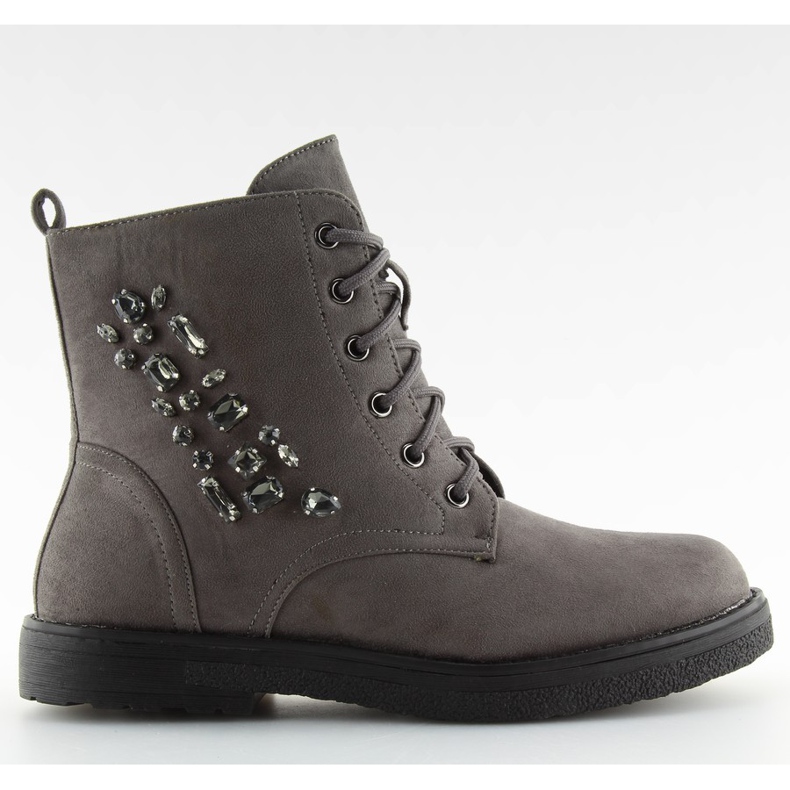 Gris Botas con cordones HQ901 gris Gris Botas con cordones HQ901 gris