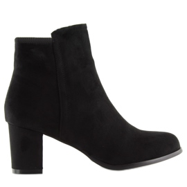 Botas Negras Clásicas Con Tacón So-208 negro