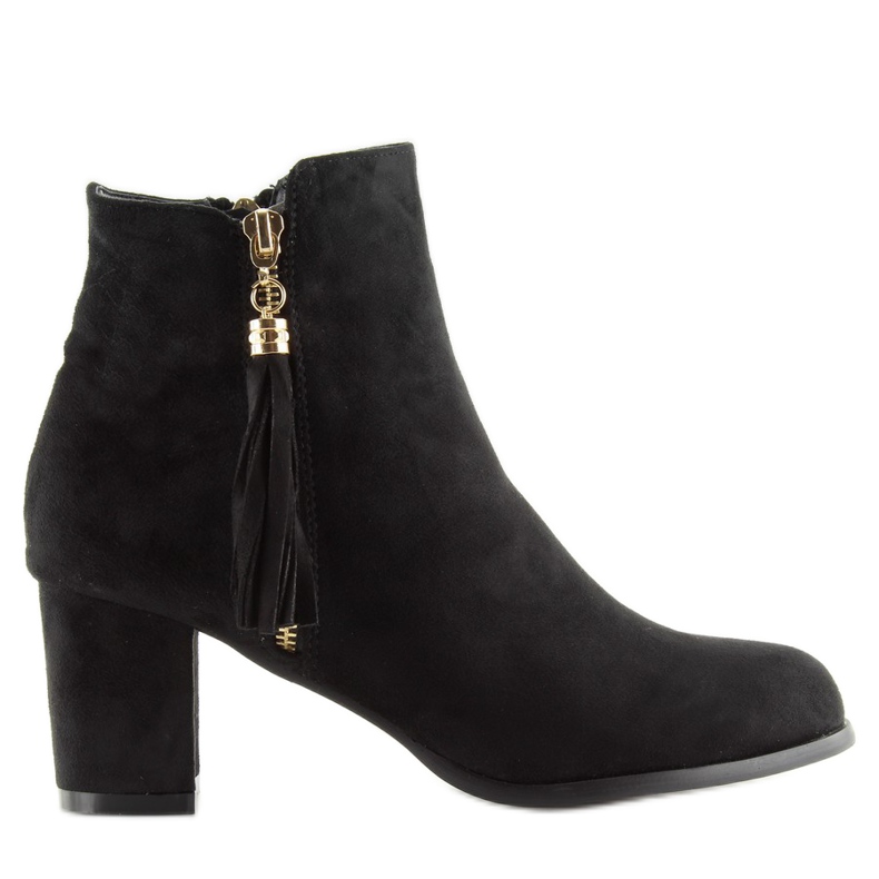 Botines negros tacón SO-20 negro