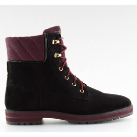 Botines negros con cordones 1539 Black