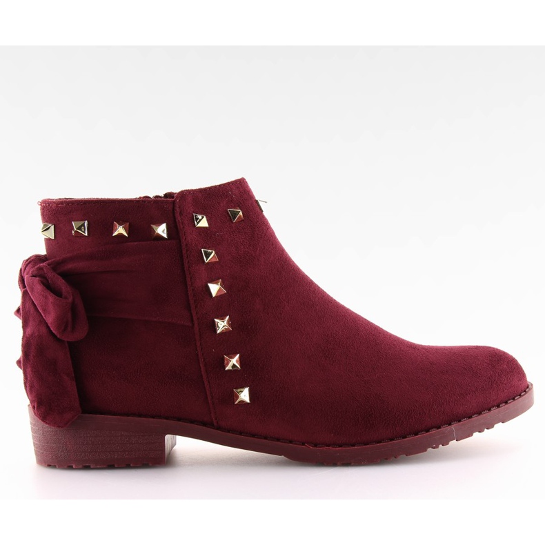Botas Jodhpur con rojo burdeos LL-168