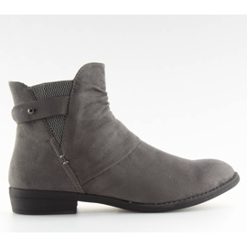 Gris 303 tacones planos grises