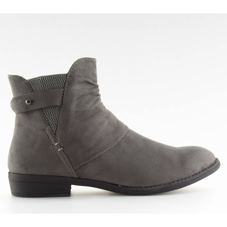 Gris 303 tacones planos grises