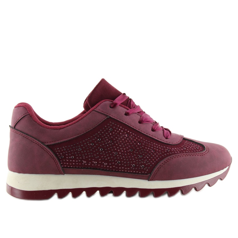 Deportivas mujer burdeos X15 rojo vino