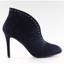 Tacones con recorte azul marino 1660-251 azul