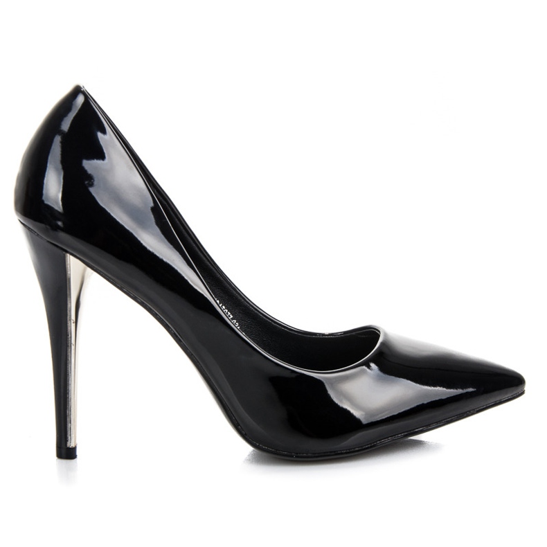 W. Potocki Tacones lacados en negro