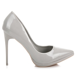 Vinceza Tacones grises claros