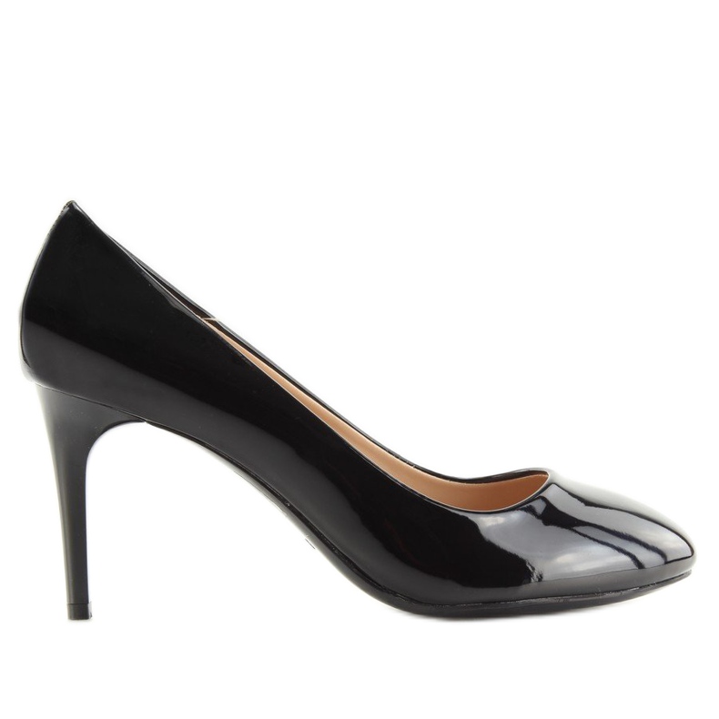 Zapatos de salón para mujer lacados en negro L7073 Negro