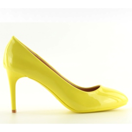 Zapatos de salón para mujer barnizados amarillo amarillo