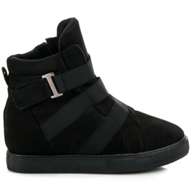 Deportivas cuña negras negro Deportivas cuña negras negro