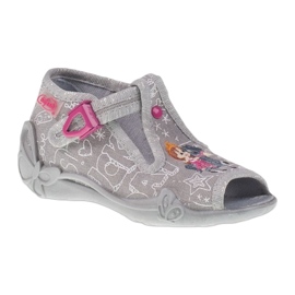 Zapatillas befado para niños 213p103 zapatillas gris rosa