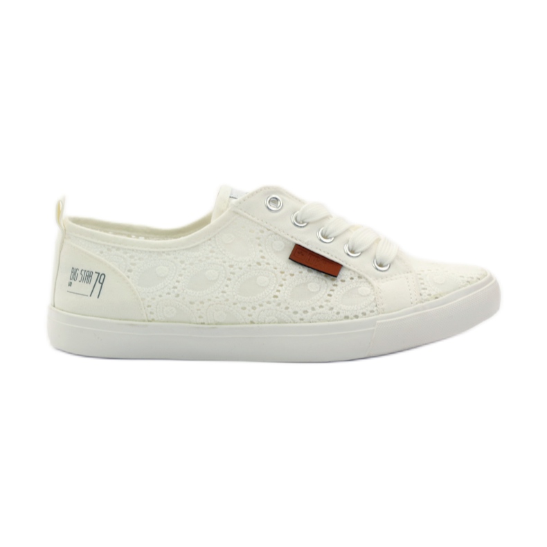 Big star 274925 zapatillas atadas blanco gris