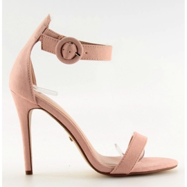 Rosa Sandalias rosas NF-17 con tacón alto