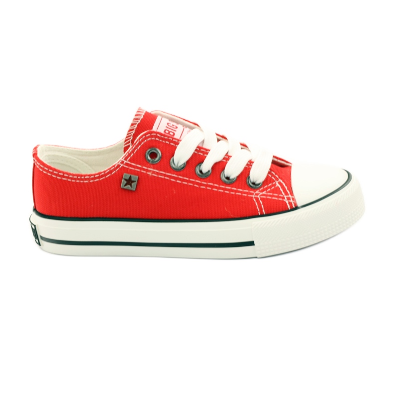 Big star 374002 zapatillas atadas rojo blanco
