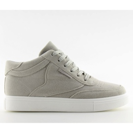 Deportivas de mujer en ante gris LT.GRAY