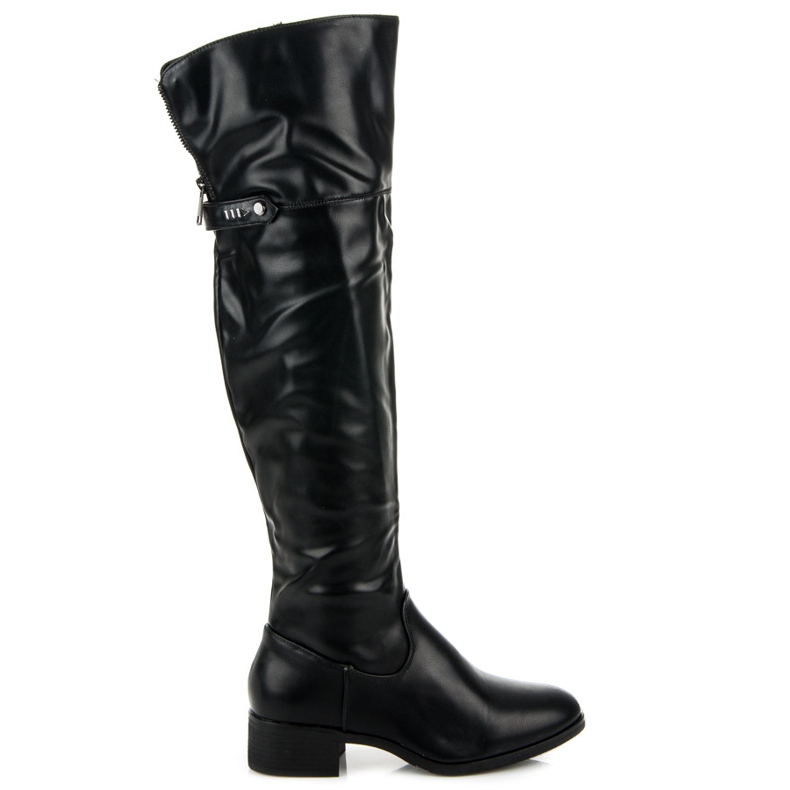 Botas negras por encima de la rodilla negro Botas negras por encima de la rodilla negro