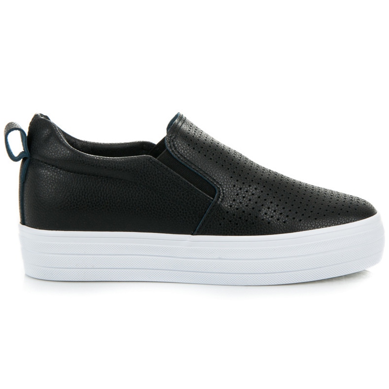 Slipons en la plataforma negro Slipons en la plataforma negro