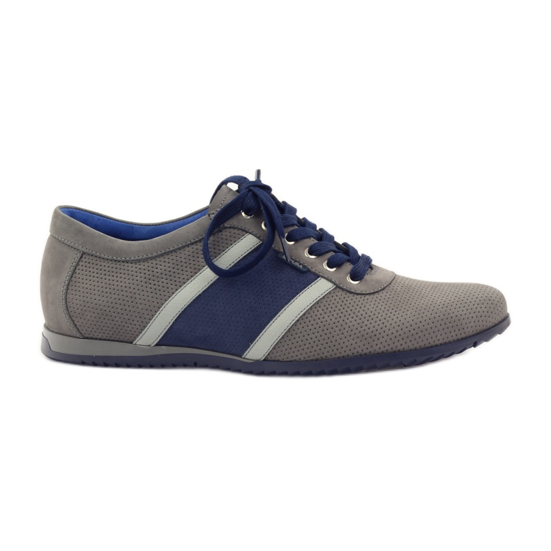 Deportivas grises Badura 3360 azul marino