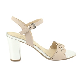 Caprice sandalias zapatos de mujer 28303 multicolor rosa