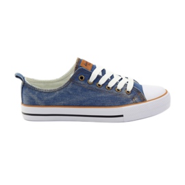American Club DK jeans zapatillas americanas blanco marrón azul