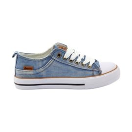American Club zapatillas vaqueras americanas azul marrón