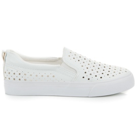 Slipon calado blanco