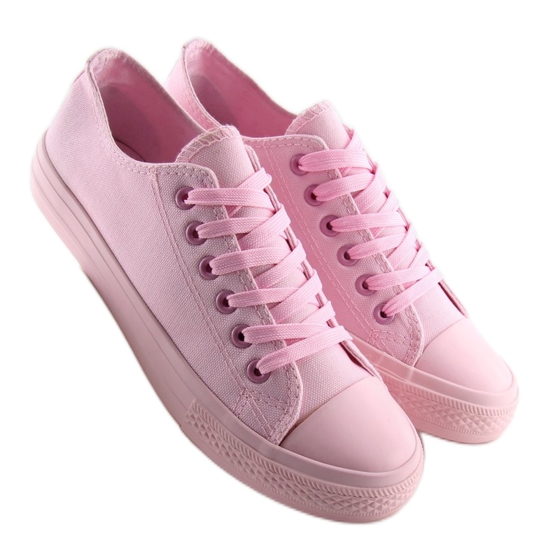 Zapatillas rosa monocolor rosa para mujer rosa rosado