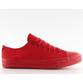 Deportivas mujer monocolor rojo big red