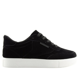 Deportivas de mujer de ante negro NB172 Black blanco