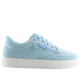 Deportivas de mujer de ante azul NB172 Azul blanco