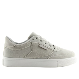 Deportivas mujer ante gris NB172 LT.GRAY blanco