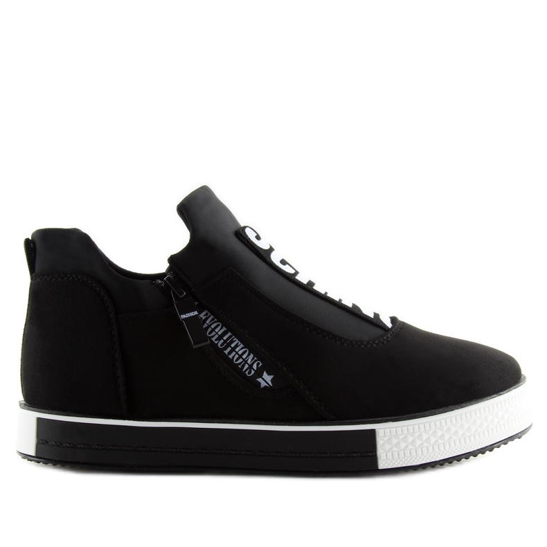 Deportivas cuña negras NB168 negro