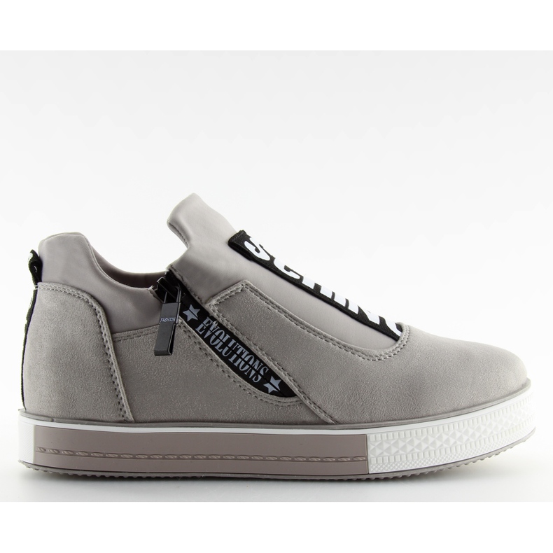 Zapatillas grises en la cuña gris NB168 gris Zapatillas grises en la cuña gris NB168 gris