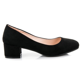 Best Shoes Zapatos bajos de ante negro