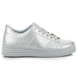 Zapatillas plateadas gris Zapatillas plateadas gris