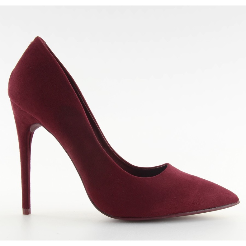 Salón con tacón de aguja en ante burdeos 5101 W. Rojo multicolor Salón con tacón de aguja en ante burdeos 5101 W. Rojo multicolor