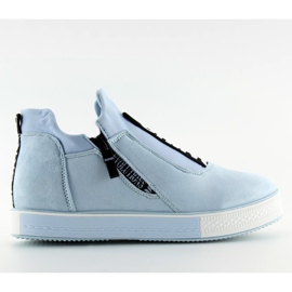Azul NB168 zapatillas cuña azul negro