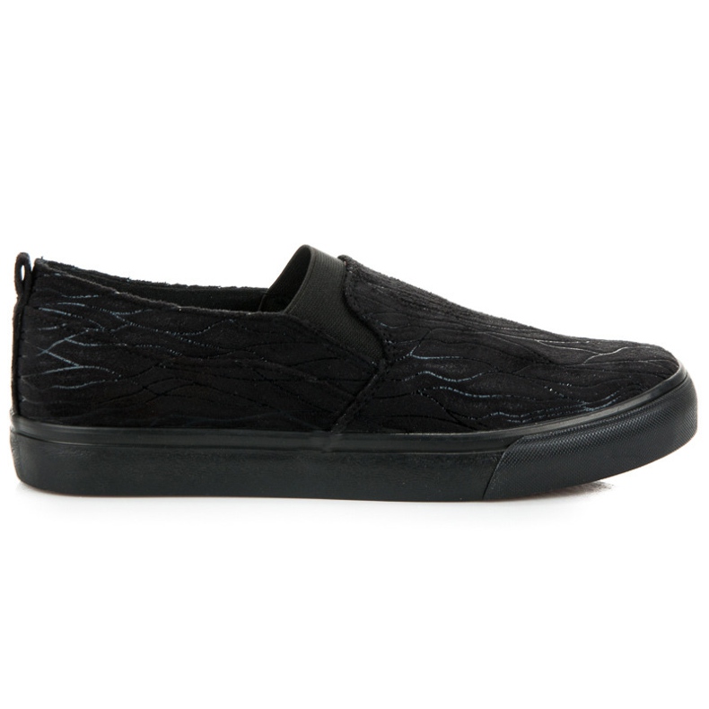 Sweet Shoes Slipons con patrón negro