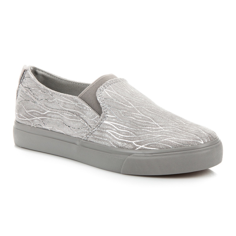 Sweet Shoes Slipons con estampado gris