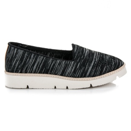 Vinceza Zapatos sin cordones con estampado negro