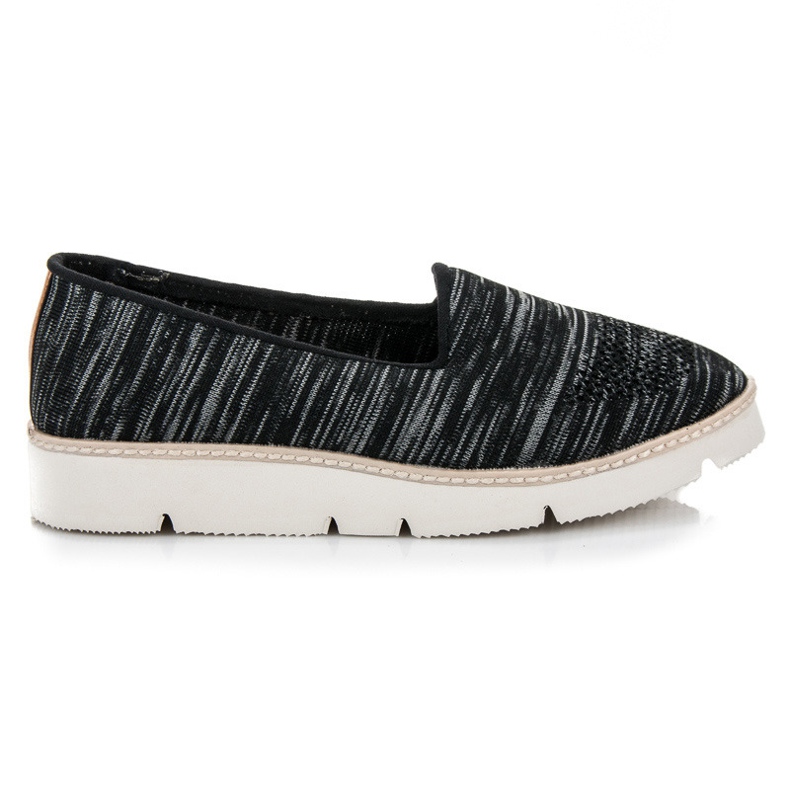 Vinceza Zapatos sin cordones con estampado negro