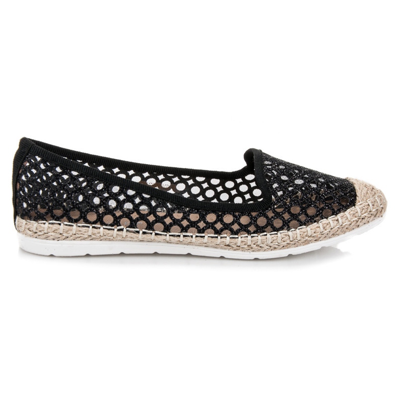 Vinceza Alpargatas Bailarina Caladas negro