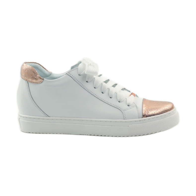 Zapatillas deportivas blancas badura para mujer blanco cobre