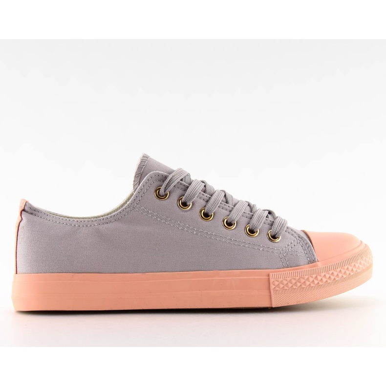 Zapatillas de mujer gris / rosa GRIS / ROSA rosado