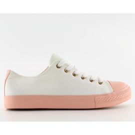 Zapatillas de mujer blanco-rosa BLANCO / ROSA rosado